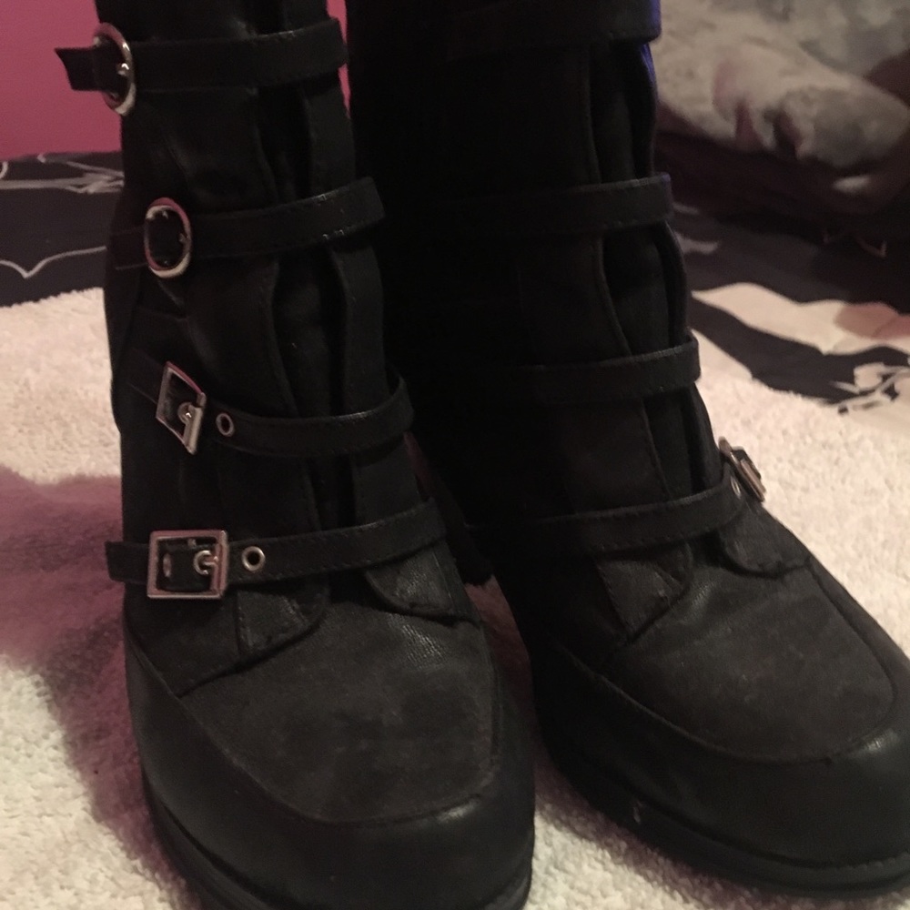 Charlotte Russe Black ankle boots